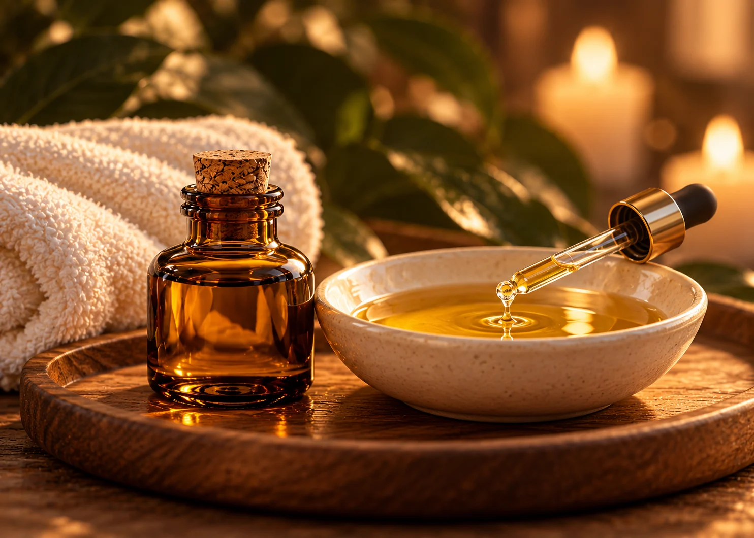 Illustrative hot oil — Green land Spa